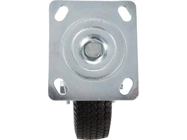 Strongway 6in Swivel Flat-Free Solid Polyurethane Caster 300lb Cap Sawtooth 22207002
