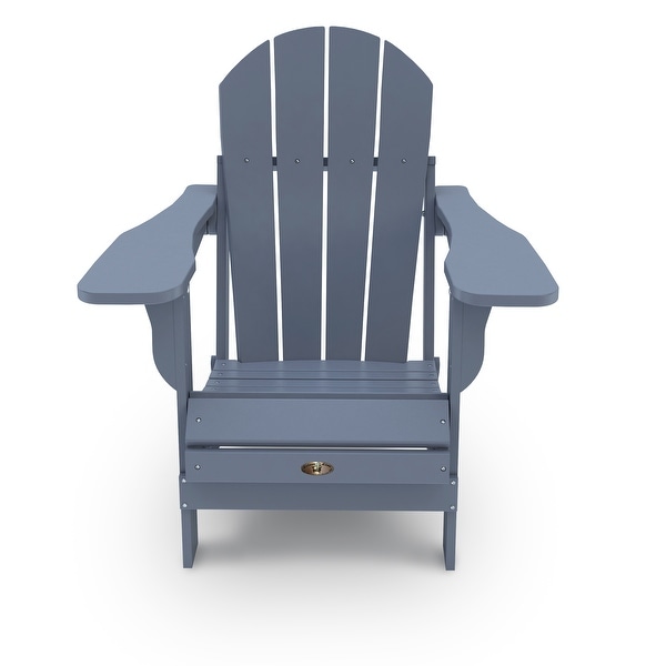 Leisure Line Recycled Plastic Folding Adirondack Chair