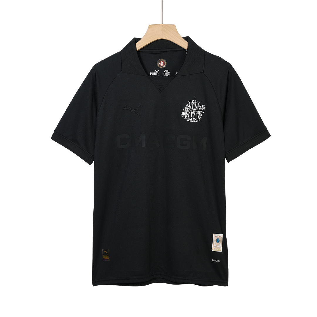 Marseille Goalkeeper Soccer Jersey Black - 125th Anniversary
