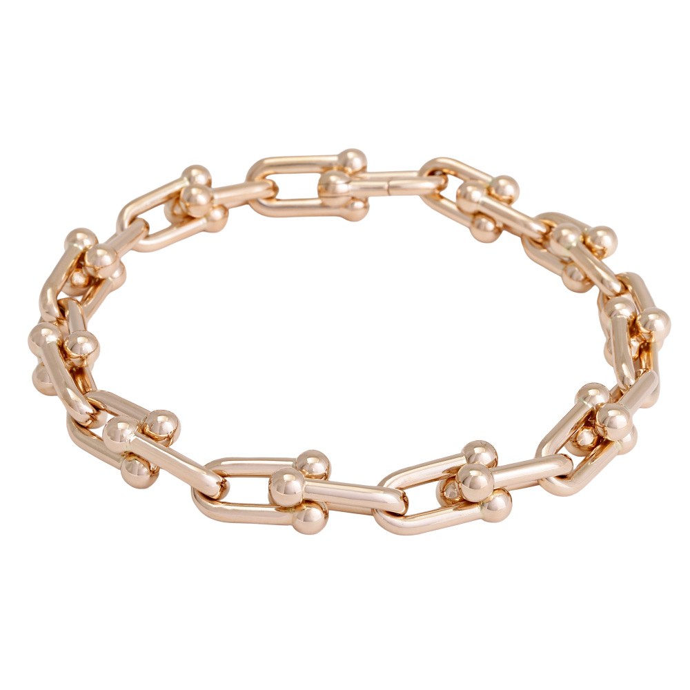 Tiffany & Co. Hardware Add 2 Frames Bracelet 18K Rose Gold 70881772