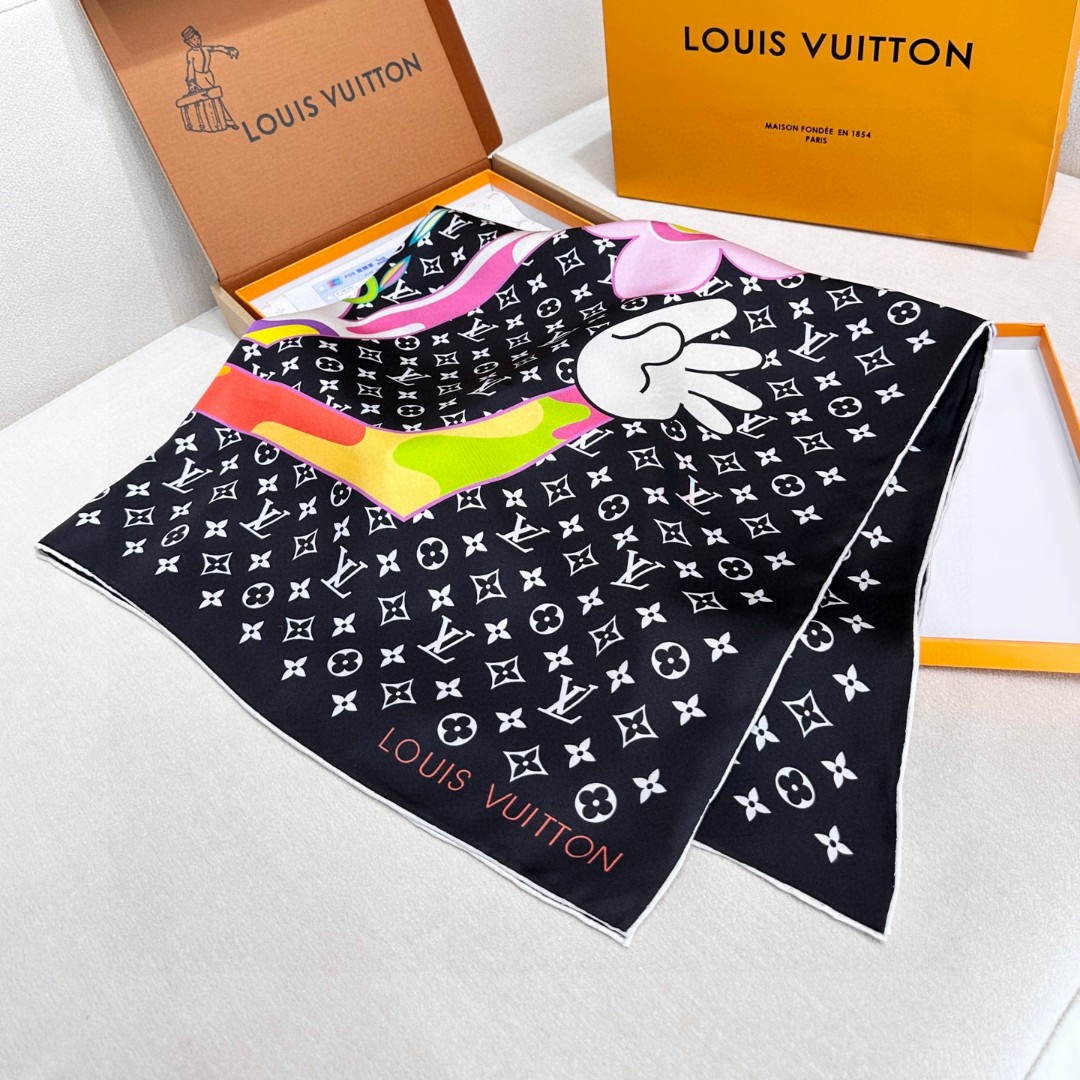 LV x TM SUPERFLAT 90 Square Scarf - cnluxepick