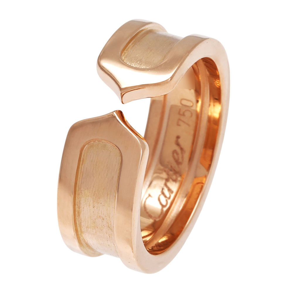 Cartier 2C Ring 18K Rose Gold