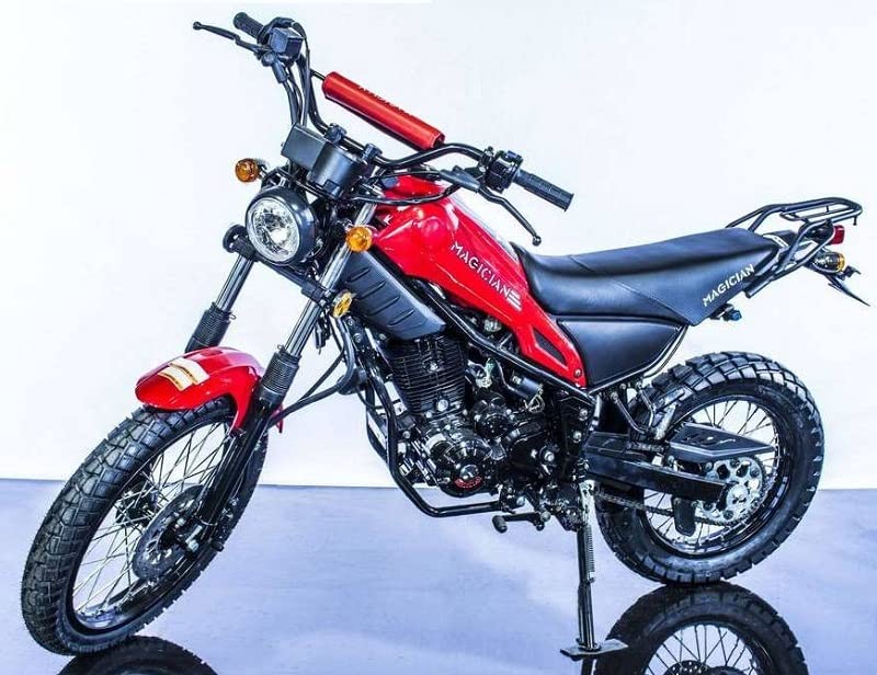 HHH 250cc Dirt Bike Pit Bike RPS MAGICIAN 250cc Youth and Adult Motorcycle Street Bike - Sporty Red color