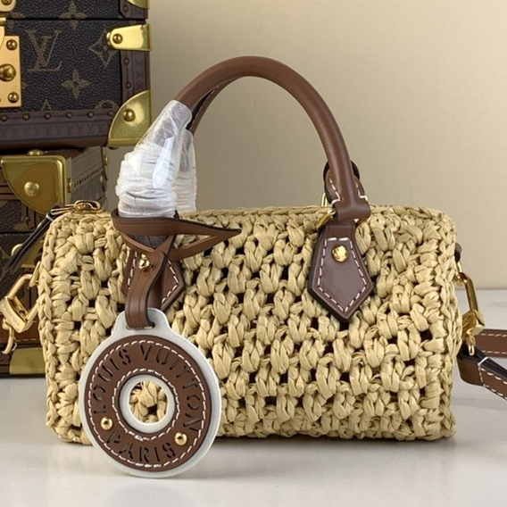 LV Top Quality Louis Vuitton Raffia Speedy Nano 2024 - cnluxepick