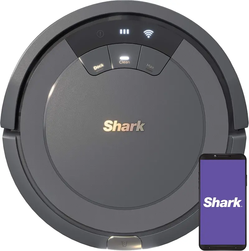 Smart Robot Vacuum with Voice Control & Matrix Clean Navigation – Home Mapping, 60-Day Self-Empty Base, Pet-Hair Optimized