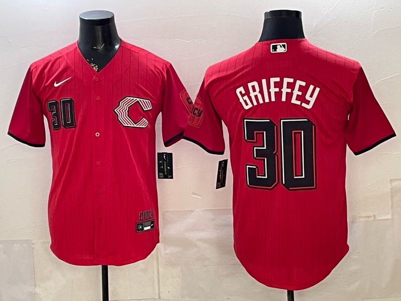 Men's Cincinnati Reds Ken Griffey Jr. #30 Red 2026 City Connect Stadium Jersey