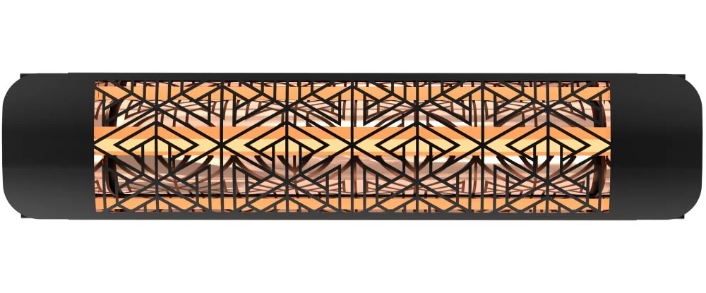 Innova-1500 Watt Plug-In Electric Infrared Single Element Heater-Black Finish-Mason Decorative Fascia-EF15120B3