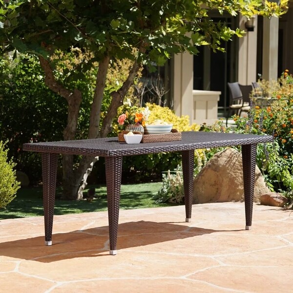Outdoor 33*75 PVC Rectangular dining table,for patio,garden