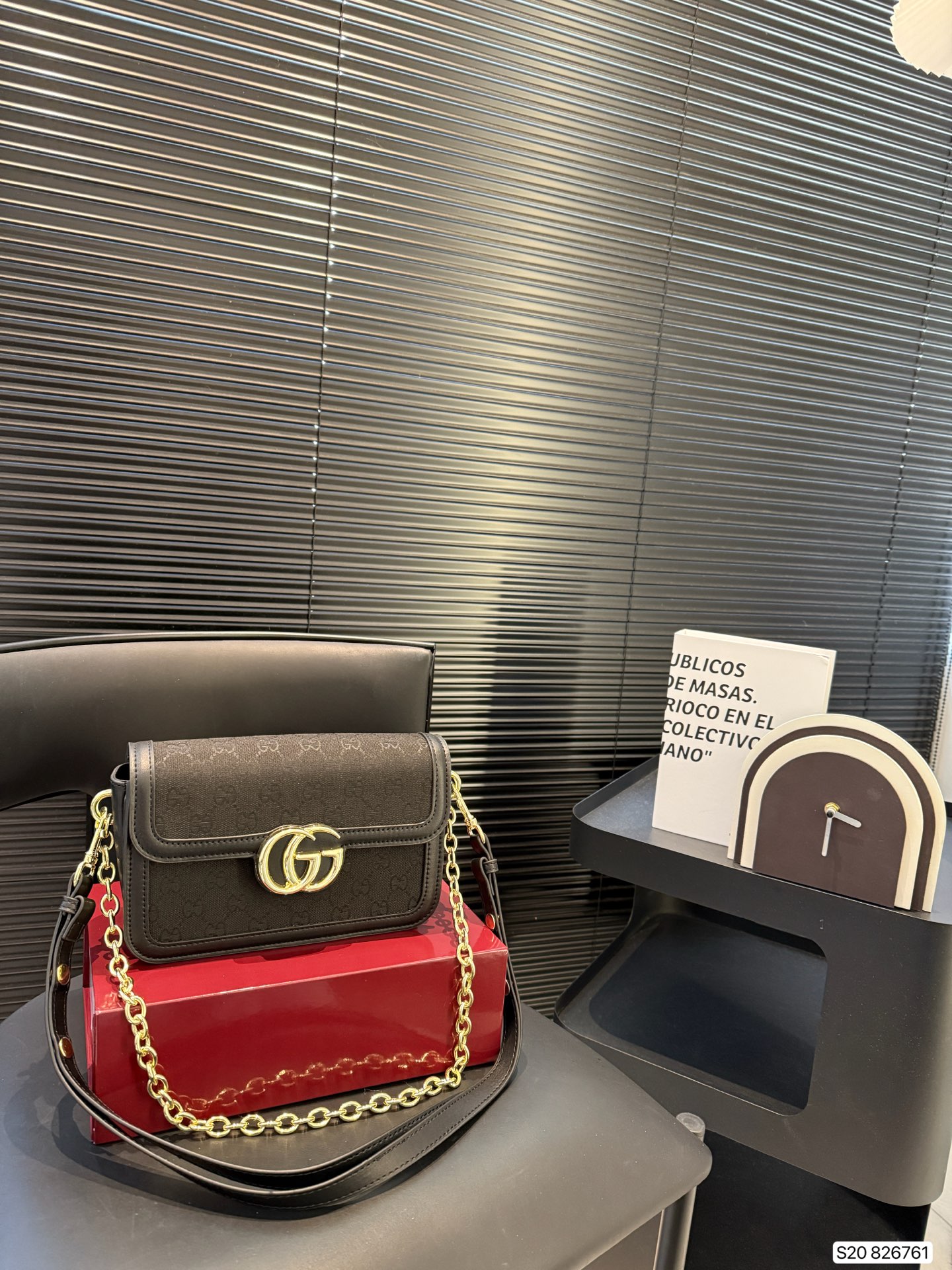 Gucci double G chain flap small square women's bag - cnluxepick