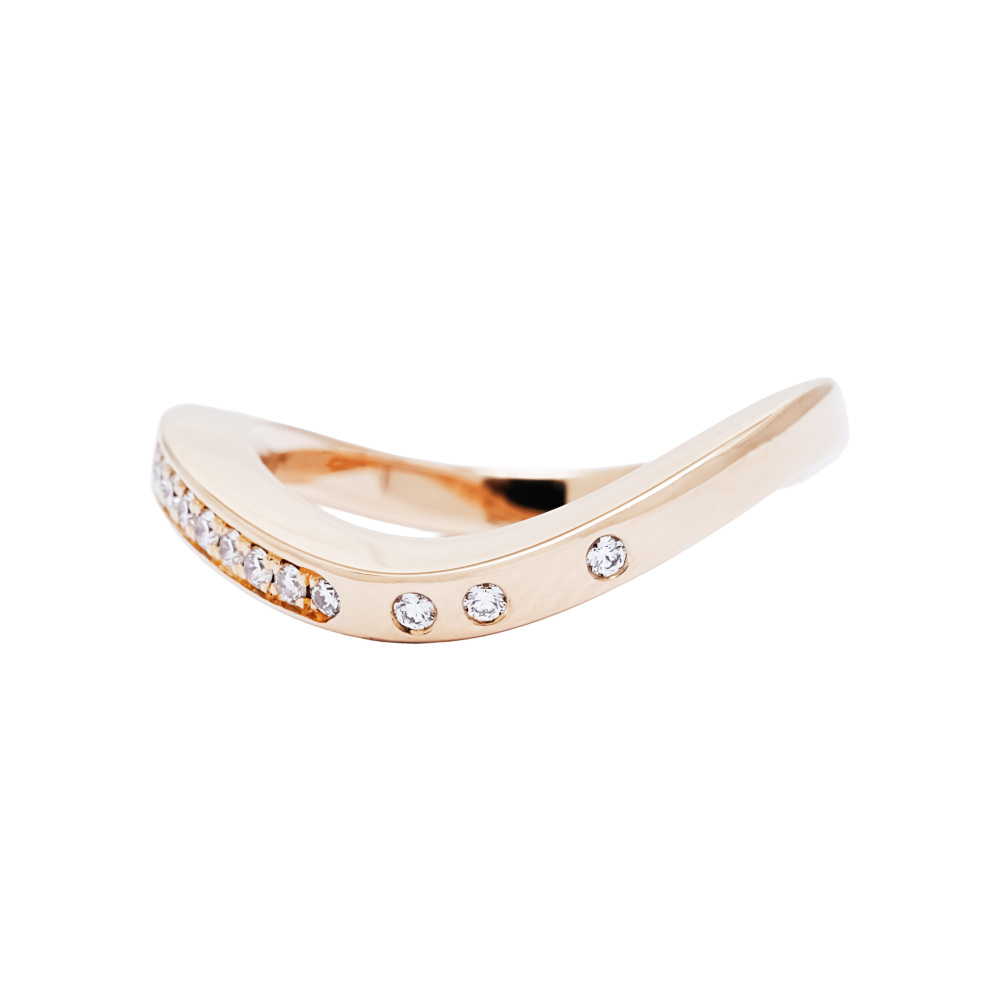 Cartier Nouvelle Berg Ring 18K Rose Gold Diamond B4094400