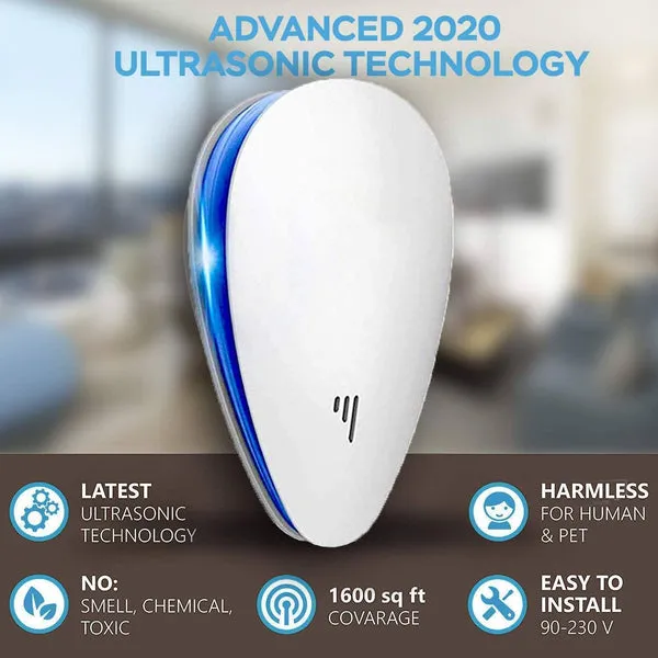 4-Pack: Pest Control Ultrasonic Repellent
