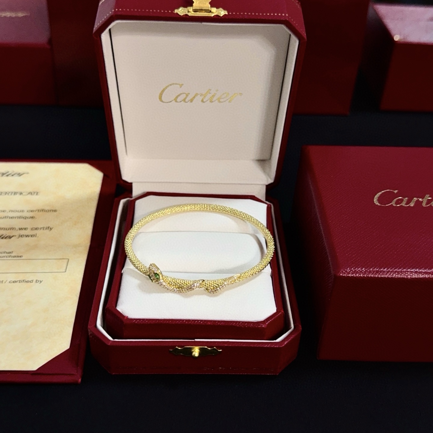 Cartier Snake Diamond Bracelet - cnluxepick