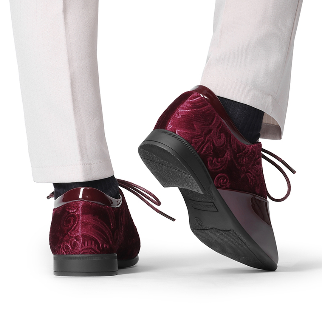 Boys Dress Shoes Formal Patent Velvet Tuxedo Oxford Shoes