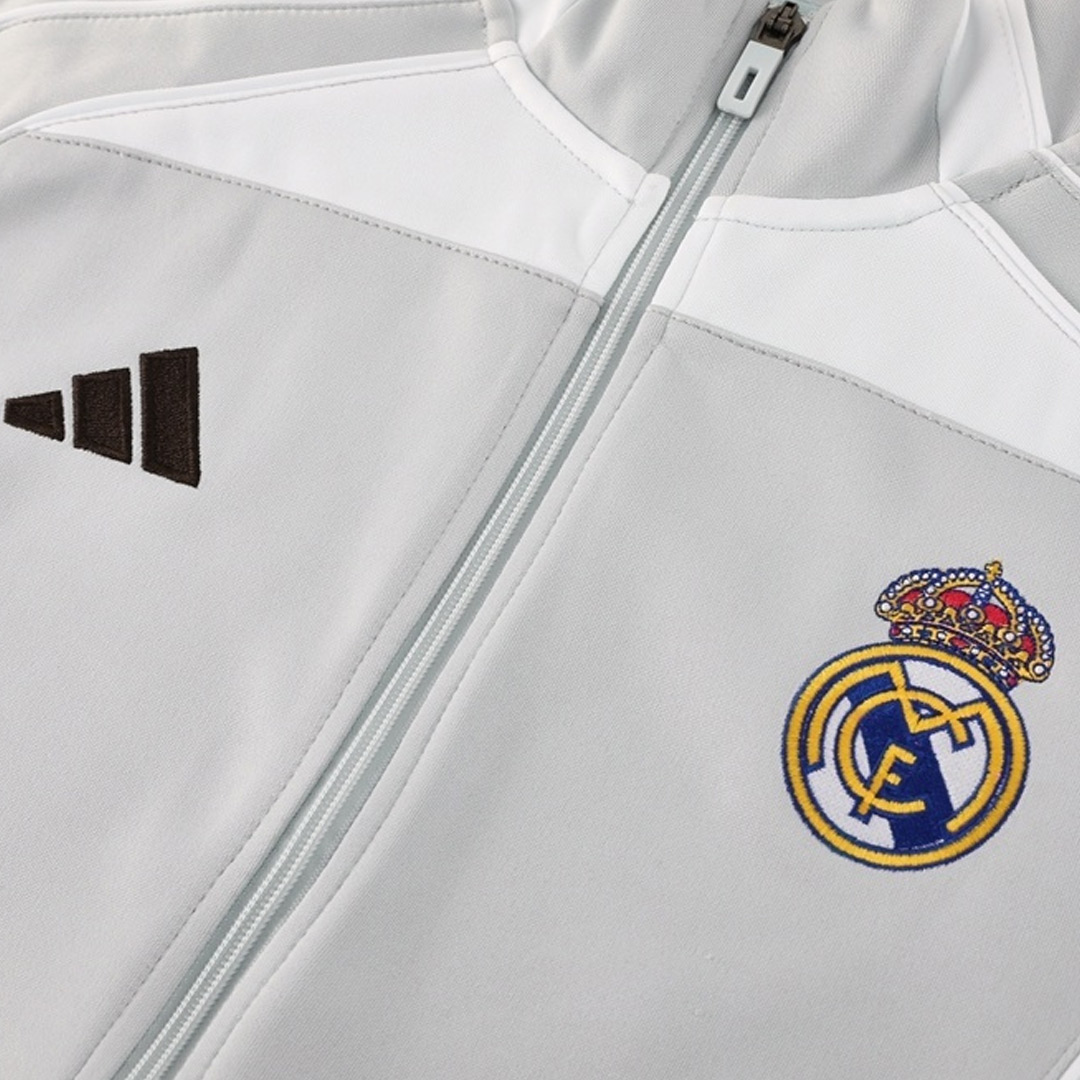 Real Madrid Jacket Tracksuit 2025/26 Gray