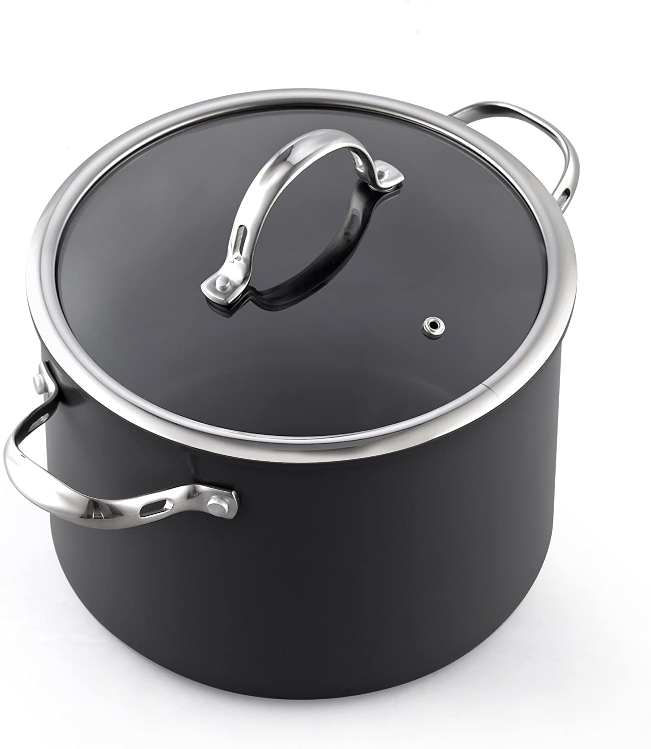 Cooks Standard 02709 Non-stick Hard Anodized Cookware Set, 8 Piece, Black