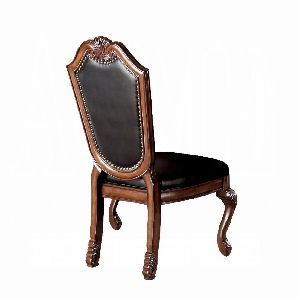 Cushion Side Chair, Cherry Finish, Set of 2