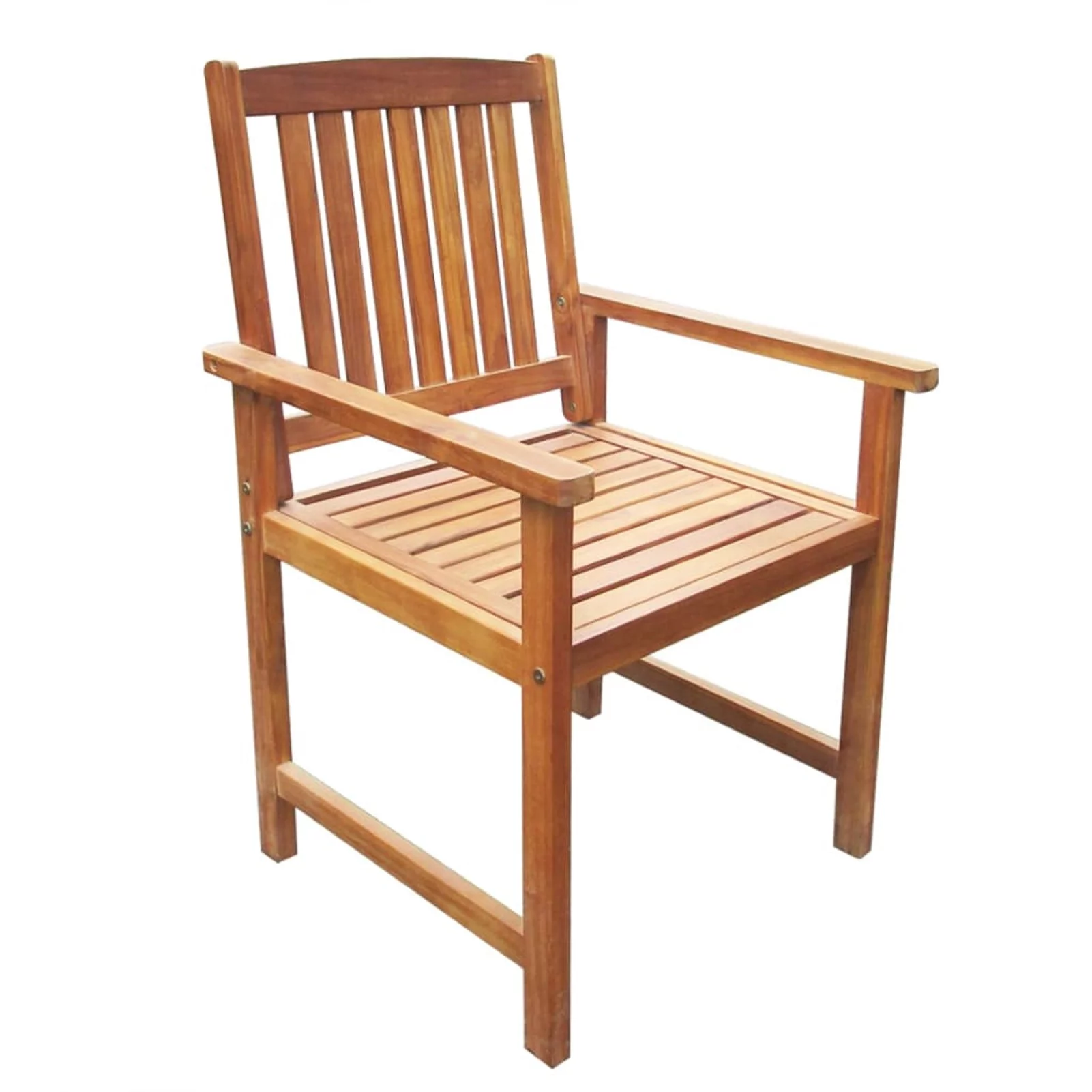moobody 2 Piece Wooden Dining Chairs Solid Acacia Wood Side Deck Chair for Patio Garden Backyard Balcony Indoor Outdoor Furniture Black 22.4 x 23.6 x 36.2 Inches (W x D x H)