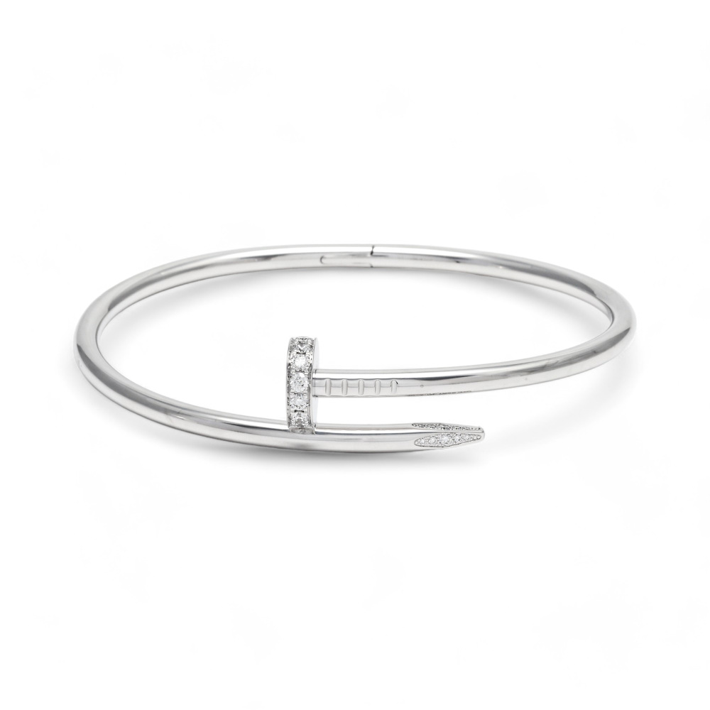 Cartier Juste un Clou Bracelet 18K White Gold Diamond B6048700