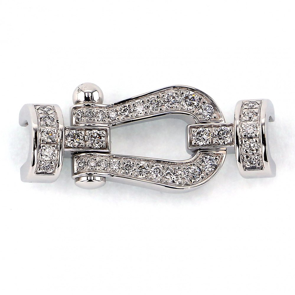 FRED Force 10 Mm Accessory 18K White Gold Diamond 0B0077