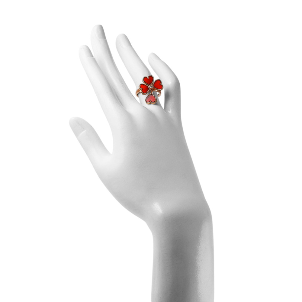 Van Cleef & Arpels Sweetheart Ring 18K Rose Gold VCARN5P600
