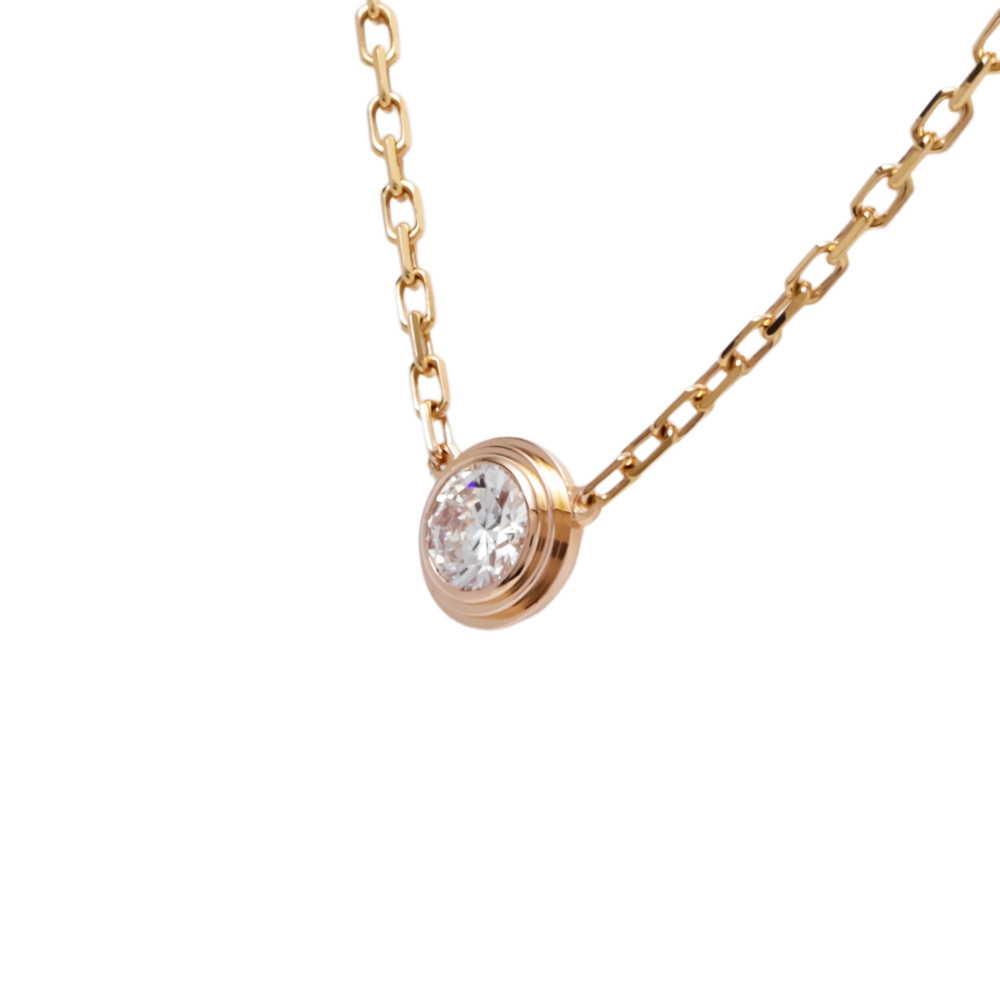 Cartier Damour (diamant Leger) Necklace 18K Rose Gold Diamond B7215600