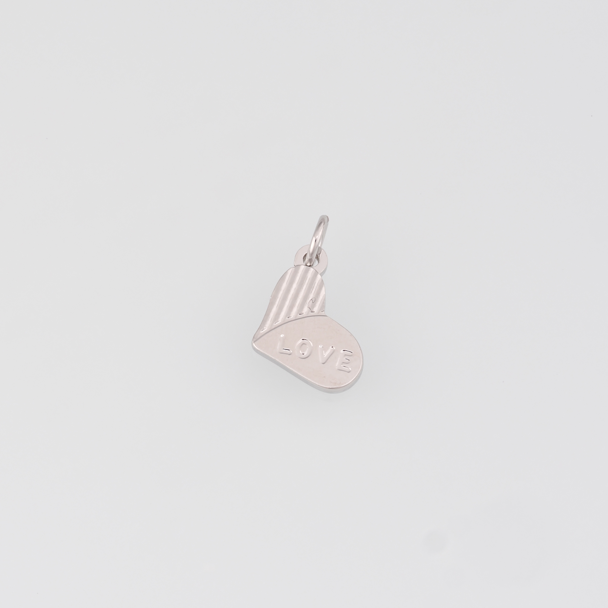 18K Gold Filled Love Heart Pendant,Dainty Heart Charm Earrings Necklace for DIY Jewelry Making Supply