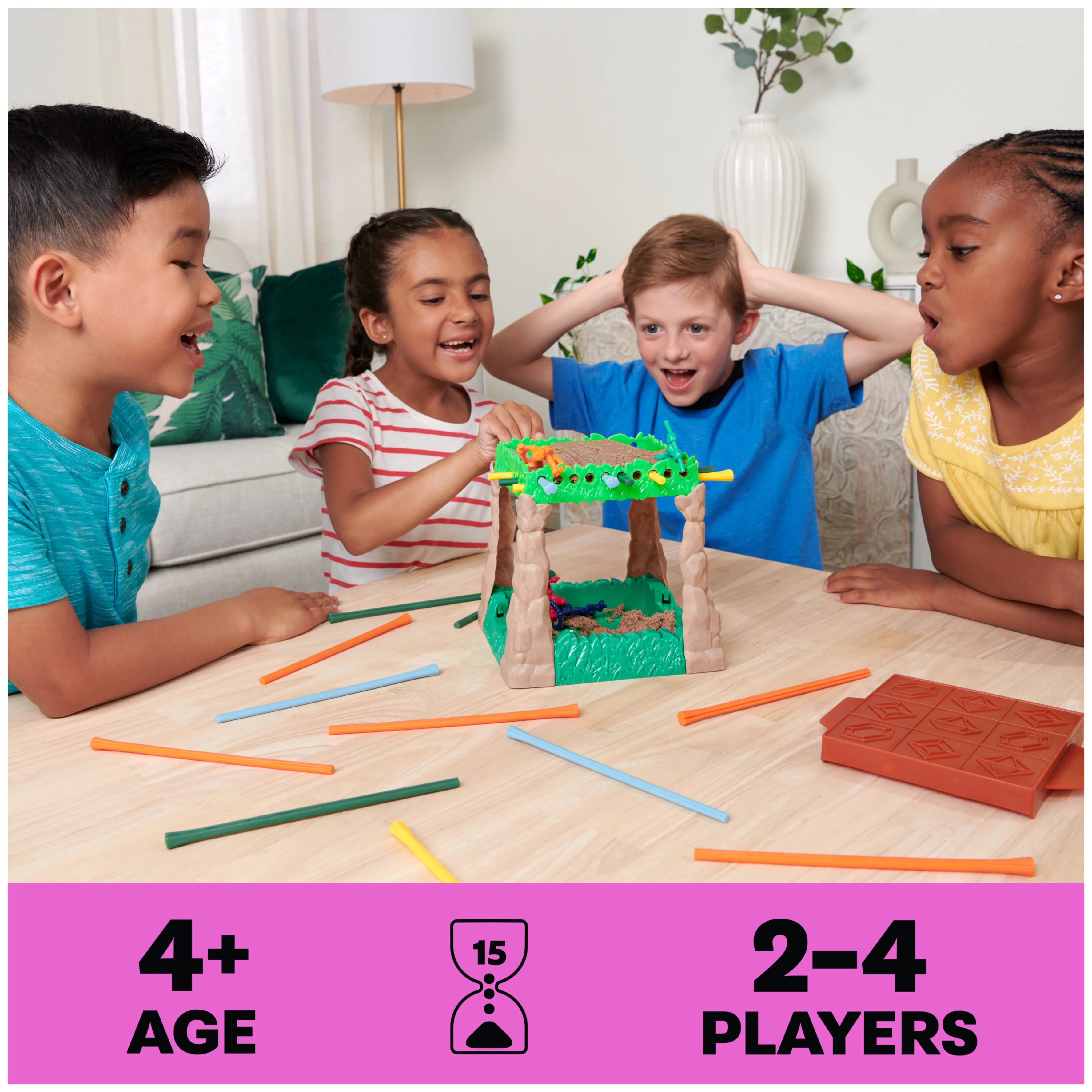 Sink N’ Sand, Board Game with Kinetic Sand, for Kids Ages 4 and up