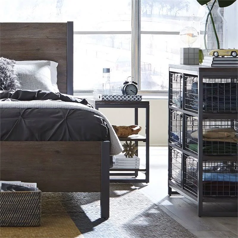 Home Styles Barnside Metro Wire Basket Chest