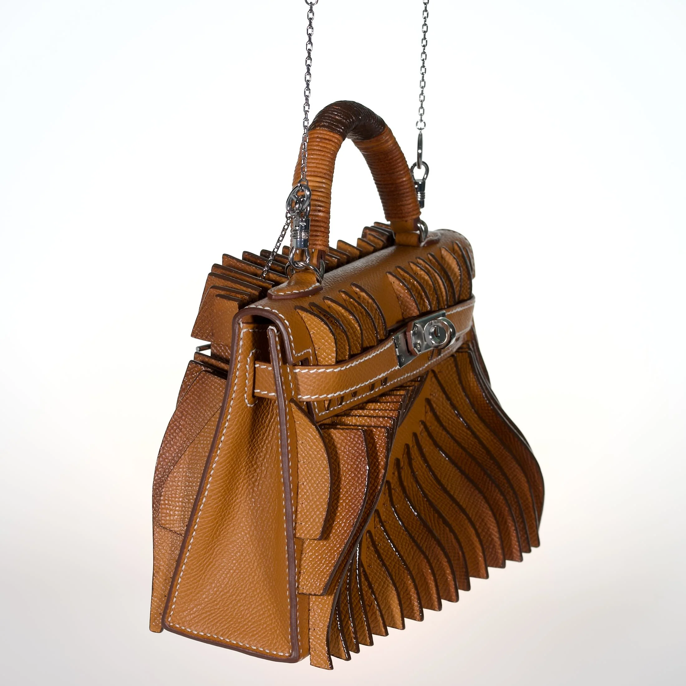 Jay Ahr “Relief” Act I Hermès Mini Kelly II Gold with Palladium Hardware