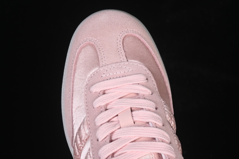 Adidas Samba Clover Casual Board Shoes Light Pink/Beige HQ5158