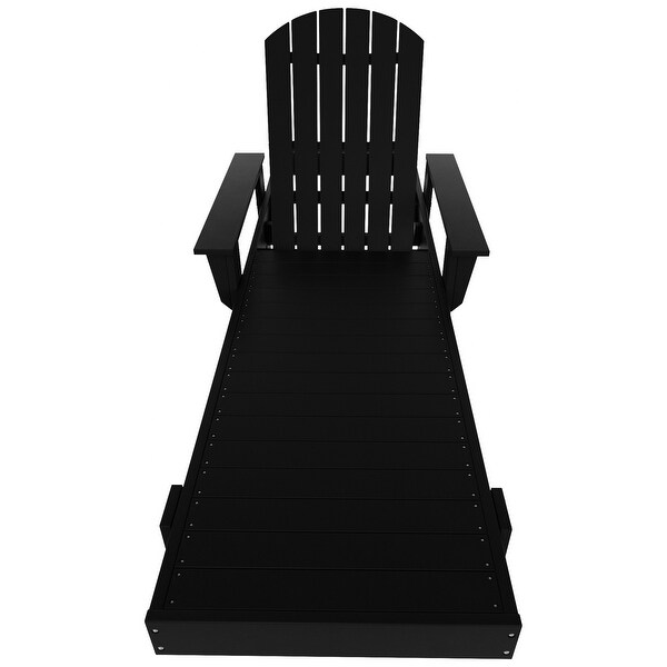 Polytrends Altura Poly EcoFriendly All Weather Reclining Chaise Lounge with Arms