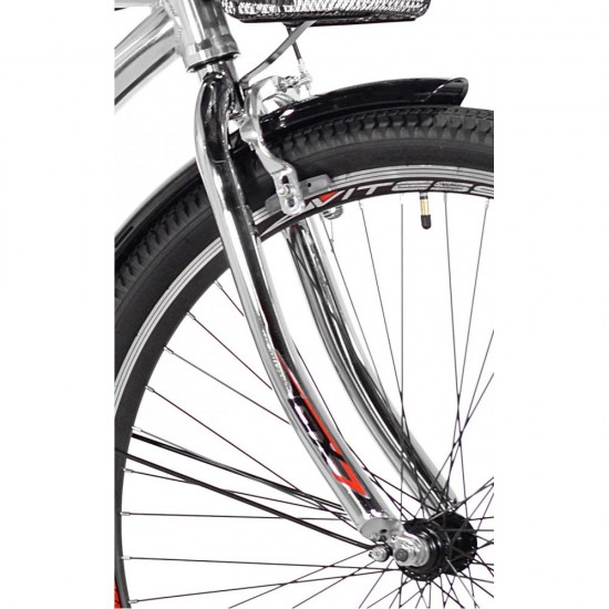 29″ Men’s, GS7 Multi-Speed Cruiser Bike, Silver