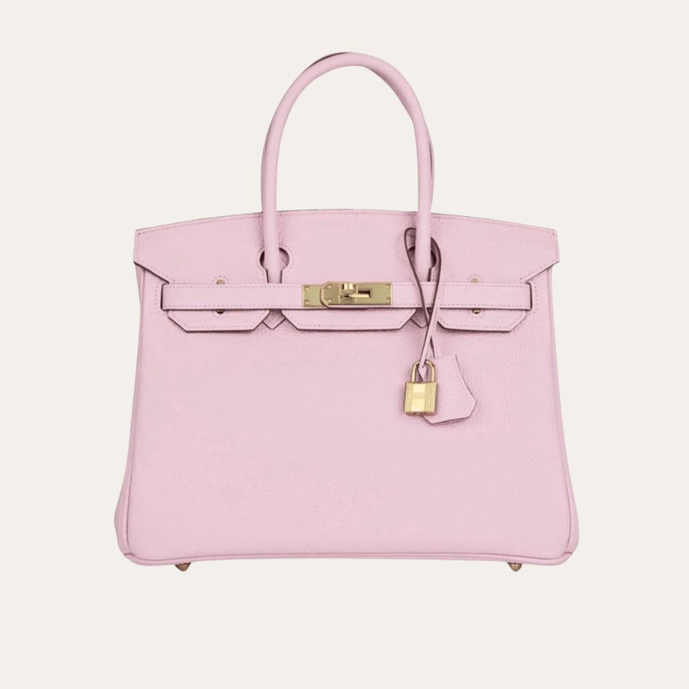 Hermes Birkin 30 Togo Leather Gold Hardware Light Pink 11.8 Inches