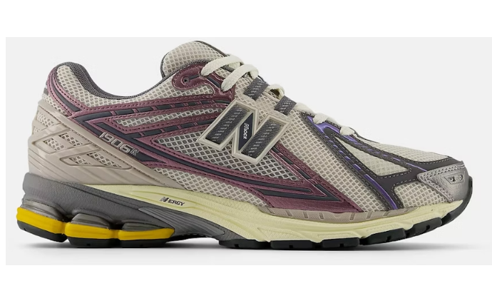 New Balance 1906R Grey Burgundy Purple M1906RRA Casual Running Shoes