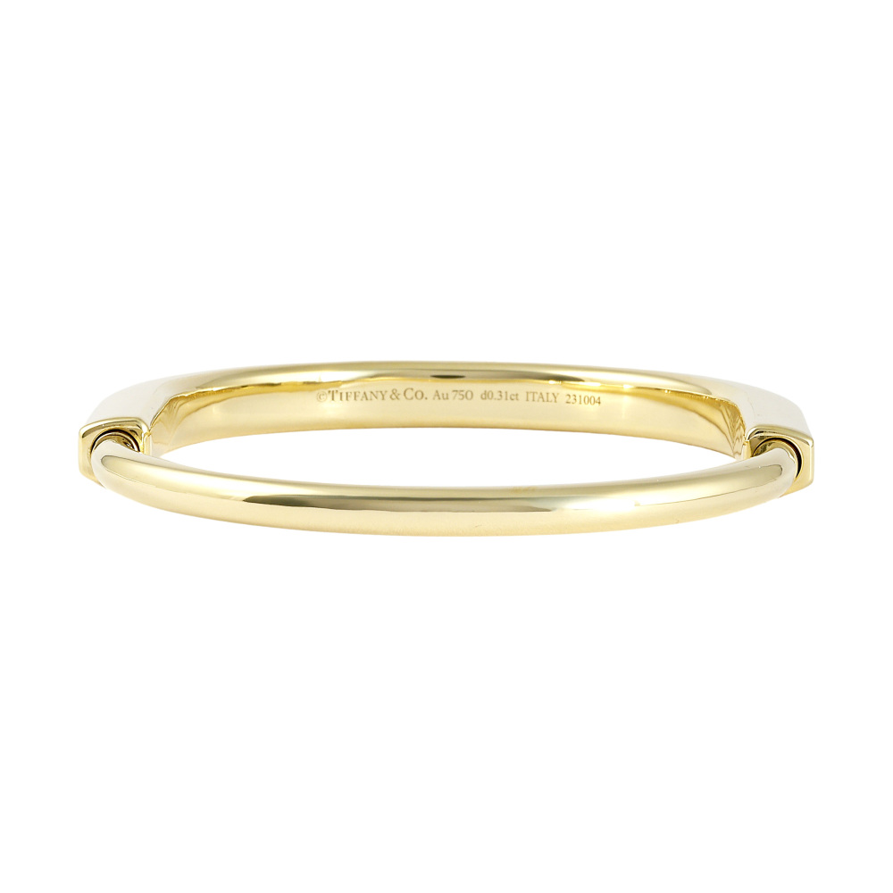 Tiffany & Co. Lock M Bracelet 18K Yellow Gold Diamond 70185415