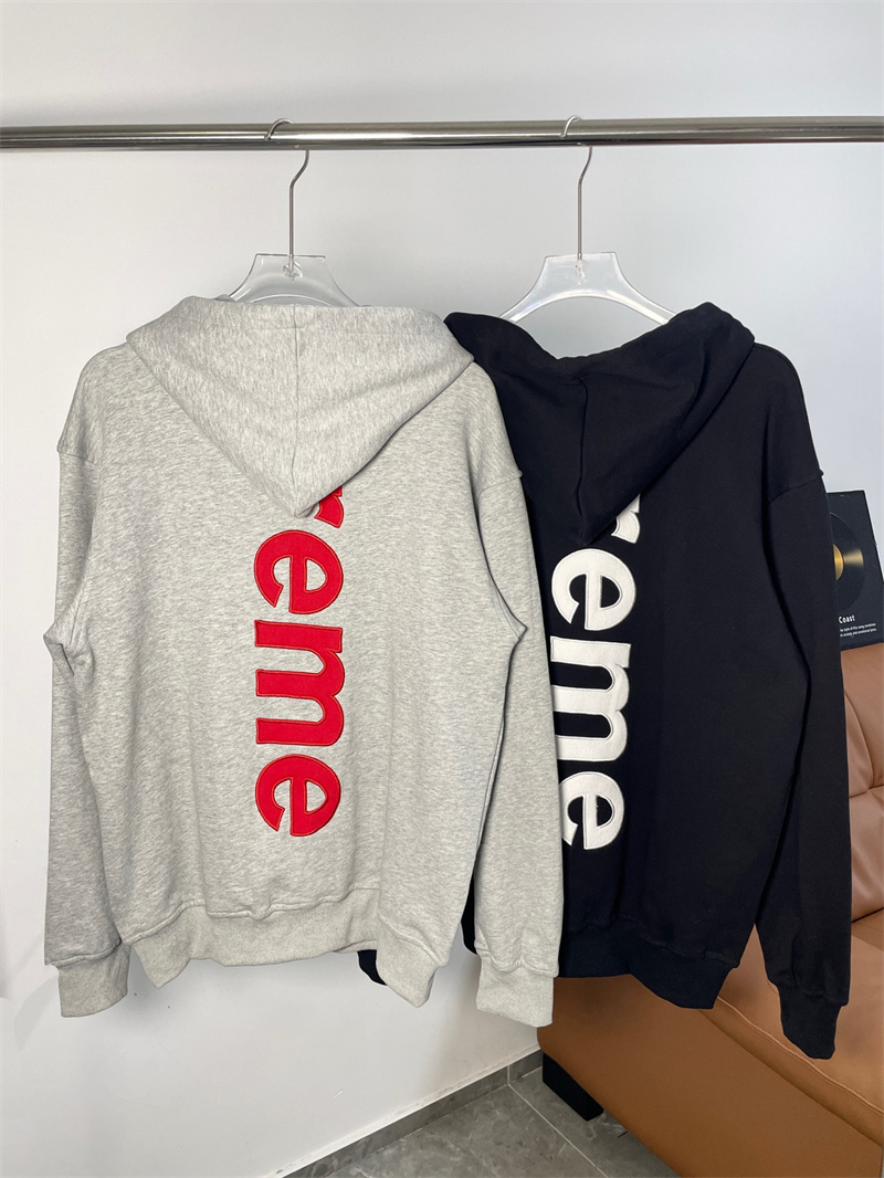 トレンド  2色  シュプリーム ジップアップ  コピー  Supreme 26FW Satin Appliqué Hooded