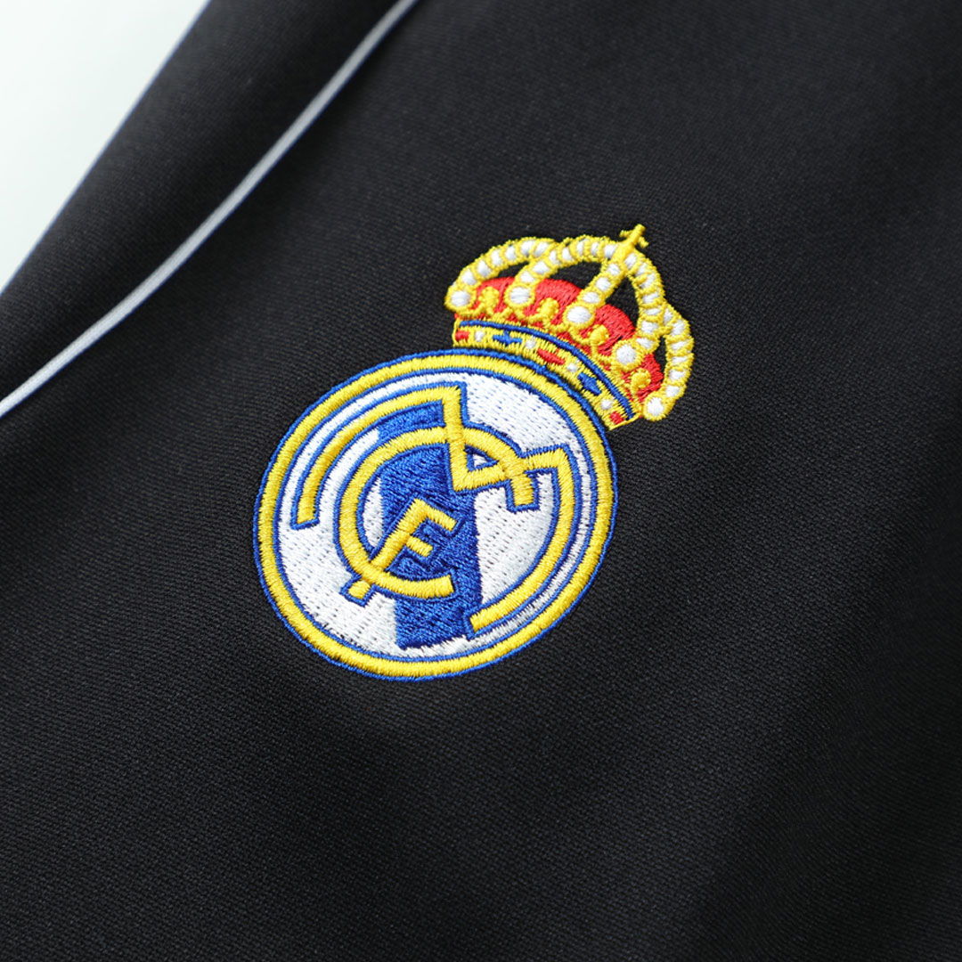 Real Madrid 1/4 Zip Tracksuit 2025/26 Kids Black