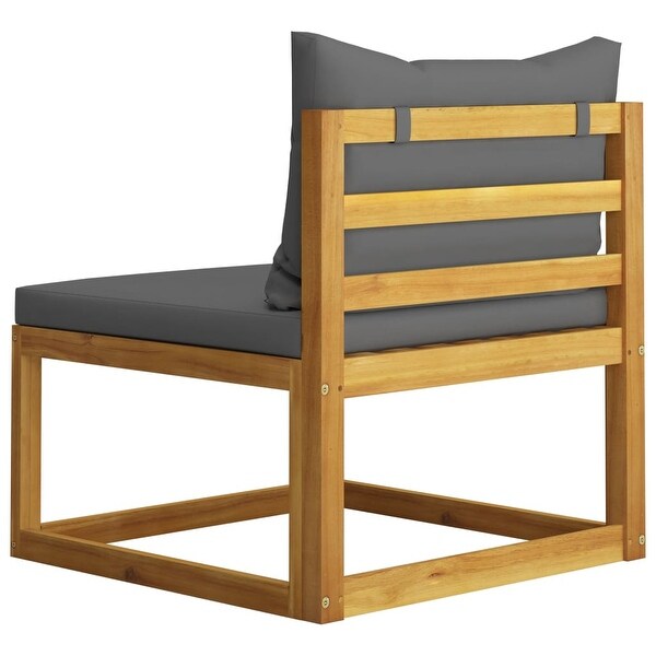 vidaXL 3Seater Patio Sofa with Cushion Solid Acacia Wood