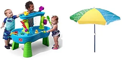 Step2 Rain Showers Splash Pond Water Table – Interactive Outdoor Kids’ Water Play Center