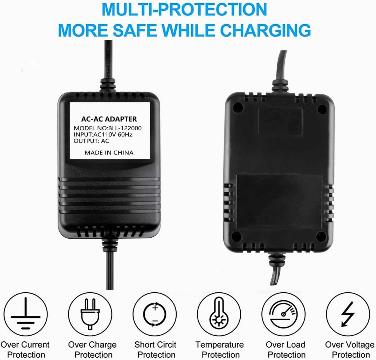 Guy-Tech AC / AC Adapter Replacement for Model 48A-14-830 P/N: 300-020 300020 EIA 363 0427 Direct Plug In Class 2 Transformer Power Supply Cord Cable PS Wall Home Mains PSU (Input: 110V)