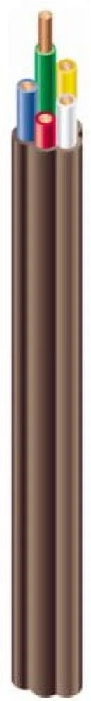 Southwire 64169622 18/5 50’ Brown Thermostat Wire Solid Copper Class 2 Power-Limited Circuit Cable