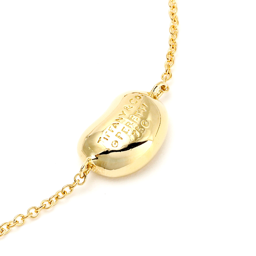 Tiffany & Co. Elsa Peretti Bean 5P Necklace 18K Yellow Gold