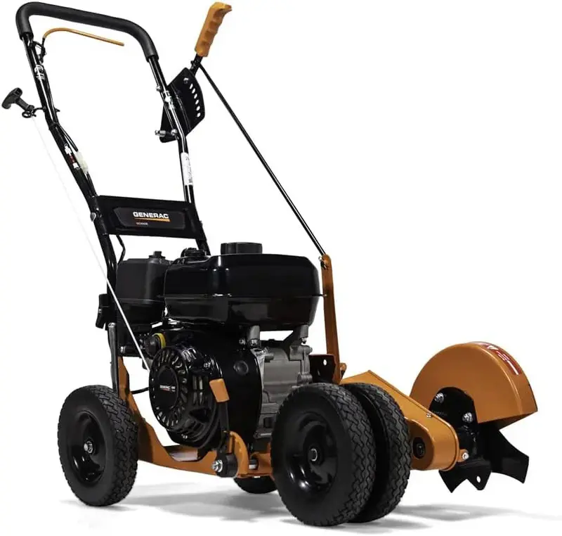Professional Edger with 163cc Engine – 6-Depth Settings, Bevel Cutting & 4-Wheel Maneuverability