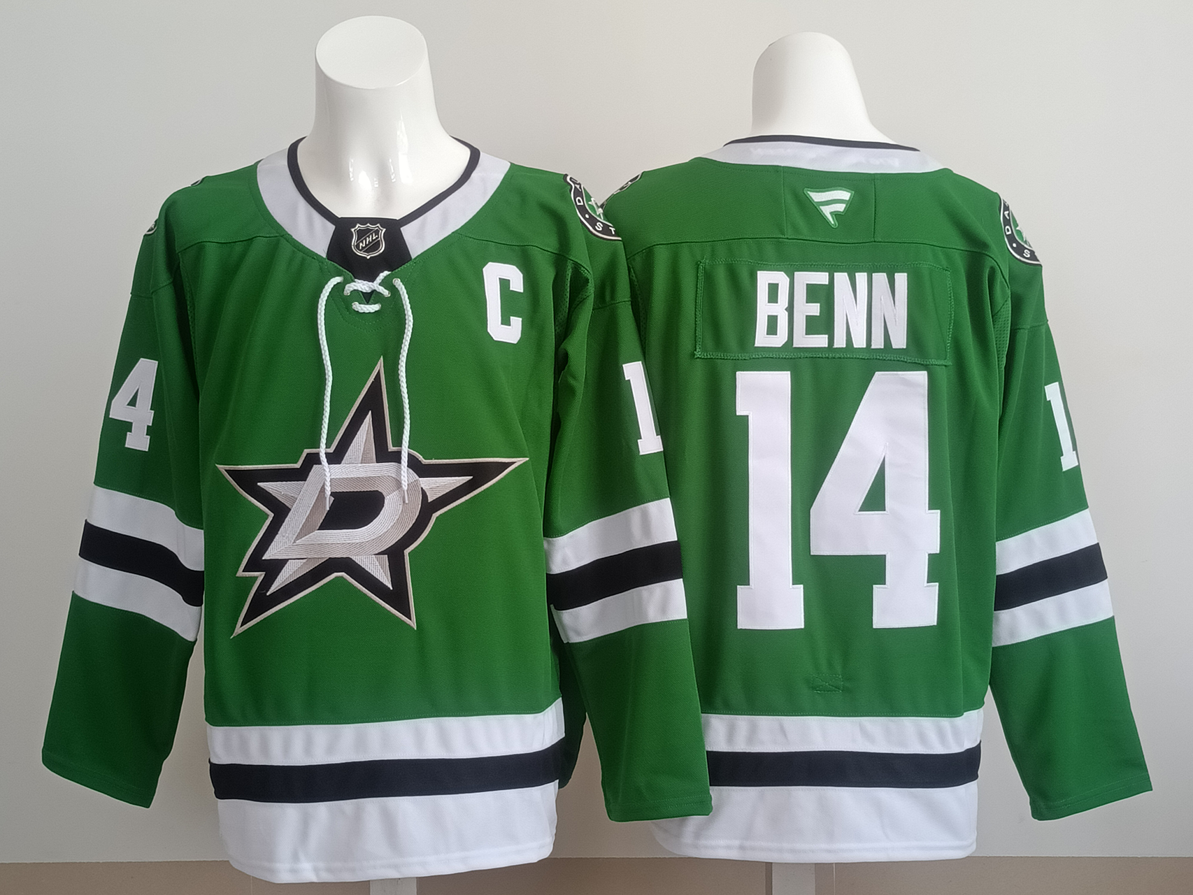 Men's Dallas Stars Jamie Benn #14 Fanatics Green Player Jersey