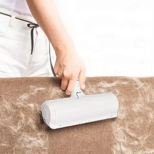 2 Way Pet Hair Remover Roller Removing Dog Cat Hair from Furniture Self Cleaning
