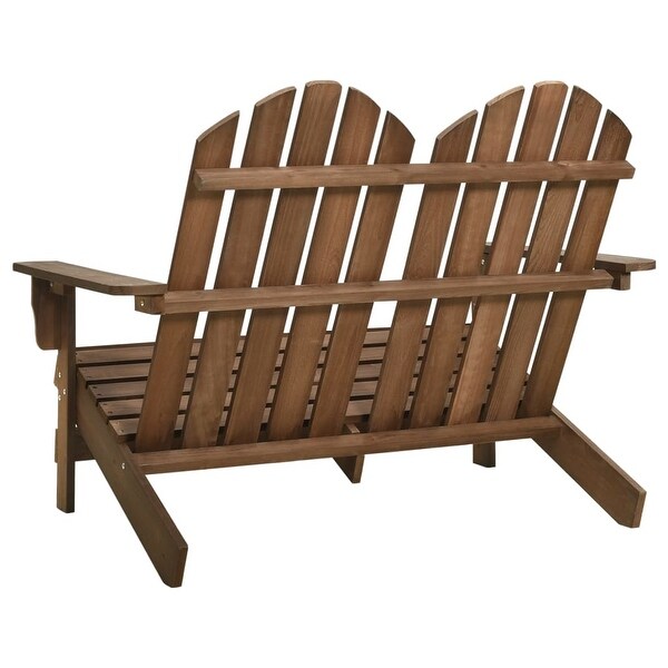 vidaXL 2Seater Patio Adirondack Chair Solid Wood Fir