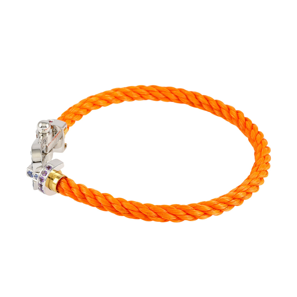 FRED Force 10 Lm Colored Stones Bracelet 18K White Gold & 18K Yellow Gold 0B0155-6B0170