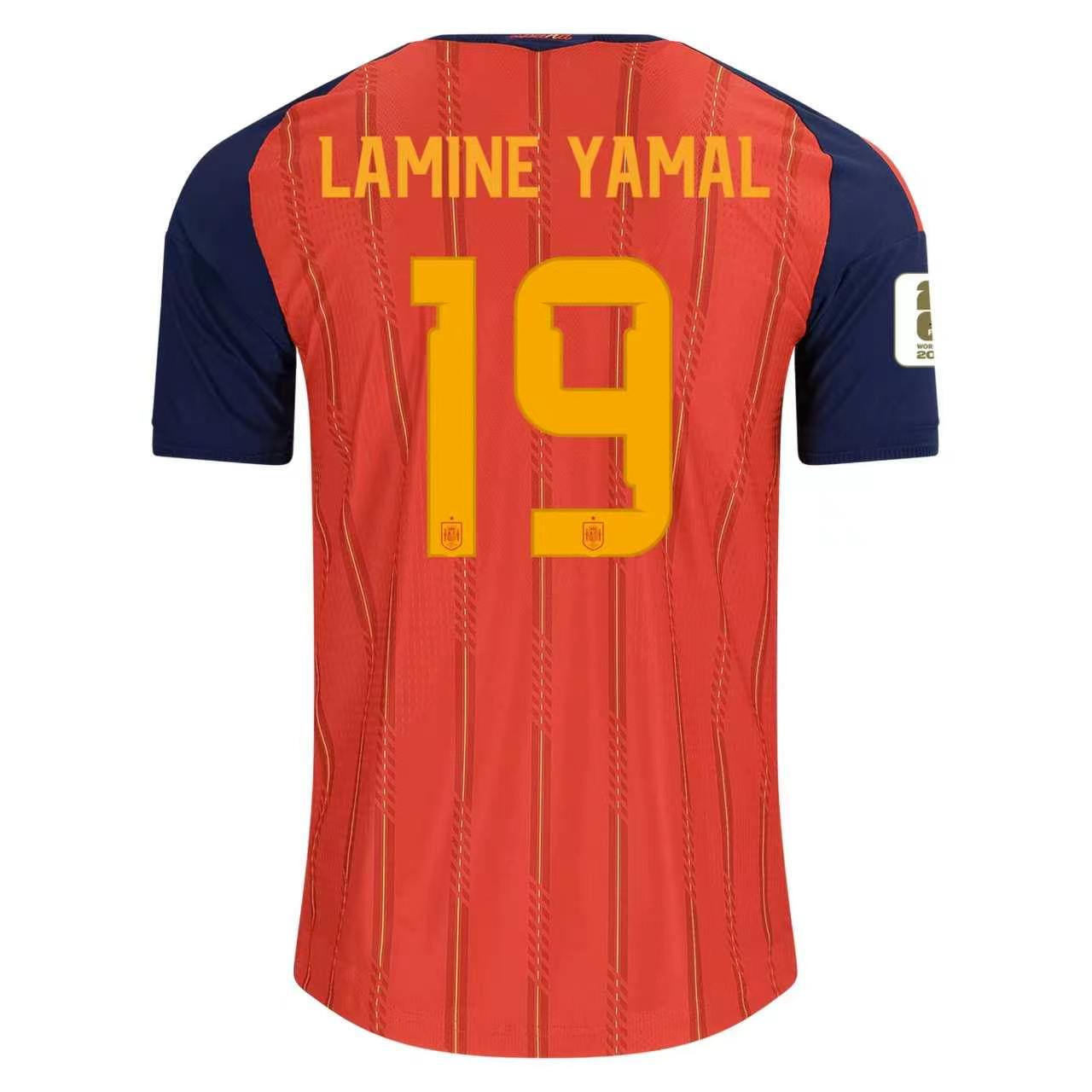 Lamin Yamal, Spain, 26/27 season home jersey