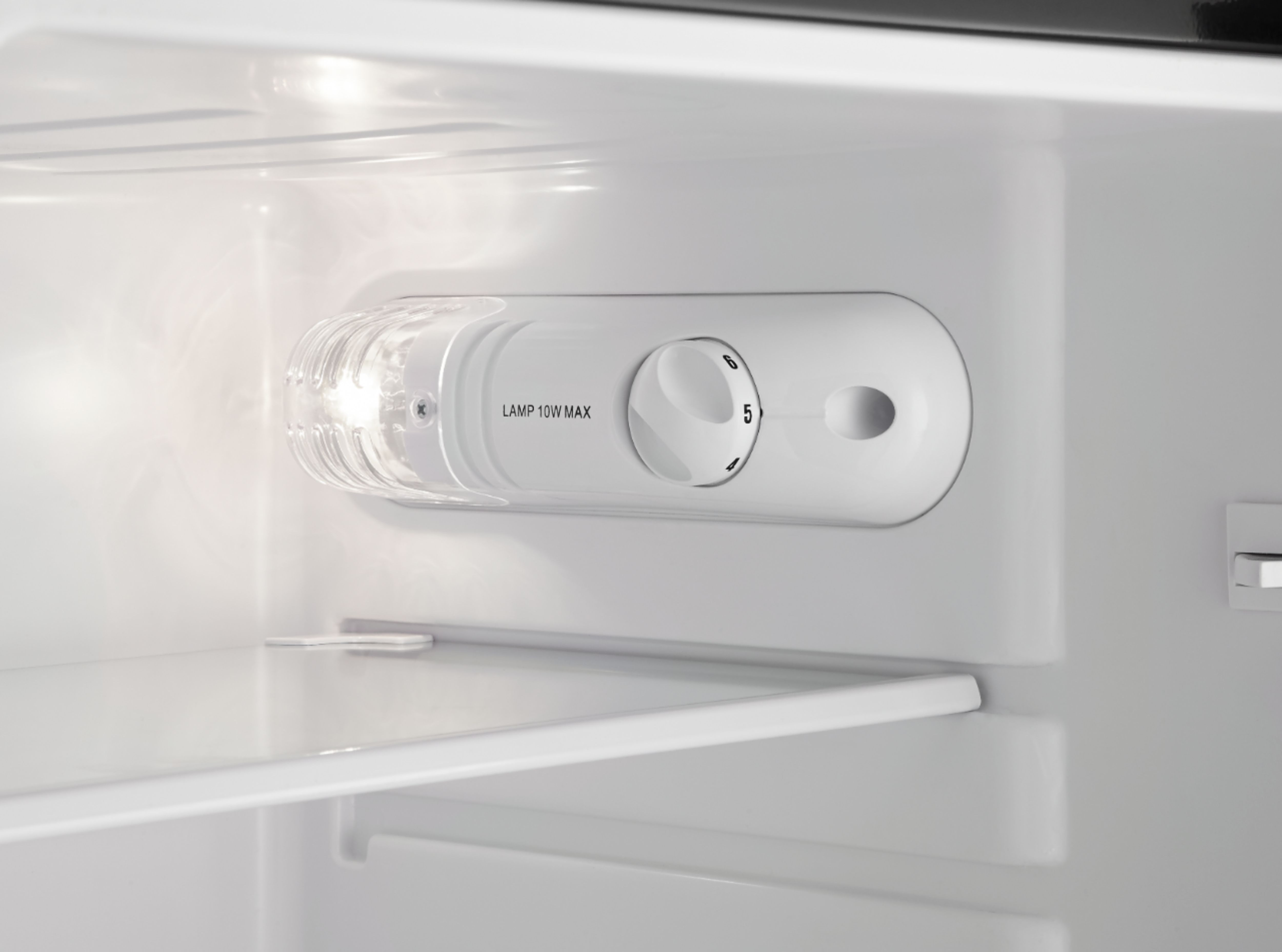 Insignia™ - 4.3 Cu. Ft. Mini Fridge with Top Freezer and ENERGY STAR Certification - Stainless Steel