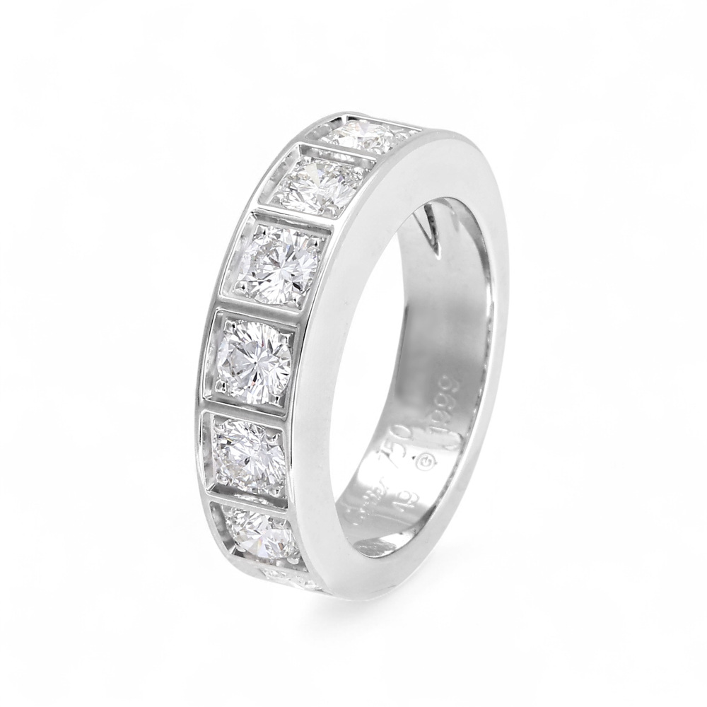 Cartier Tectonic Ring 18K White Gold Diamond B4039600